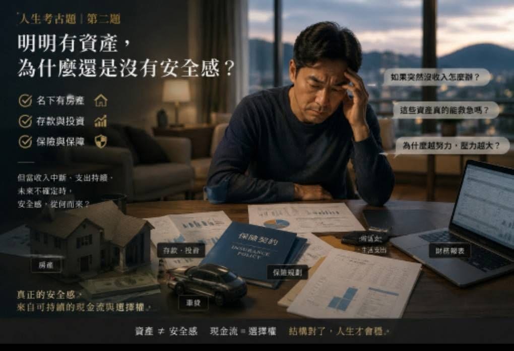 有資產卻缺乏現金流安全感